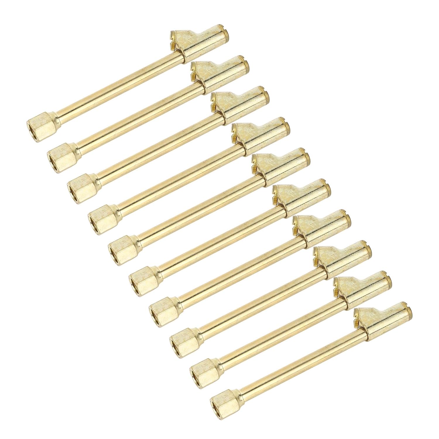 Head Air Chuck 2 Way Tire Inflate Chuck Truck Cycle Motorcycle Car Connect Plug Zinc Alloy Iron Brass