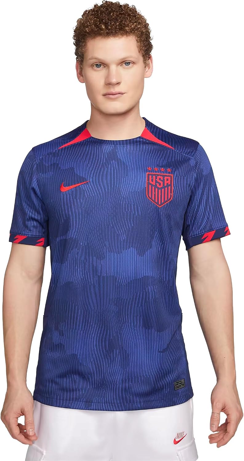 Nike Mens USWNT (4-Star) 2023 Stadium Away Futbol Soccer Jersey
