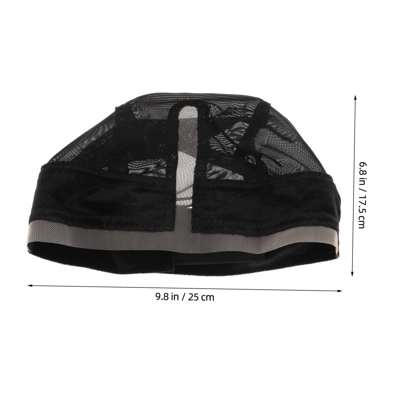 Mikinona Elastic Band Wig Cap Full Head Coverage Soft Mesh Material Non Slip Wig Gripper s 46 Cm