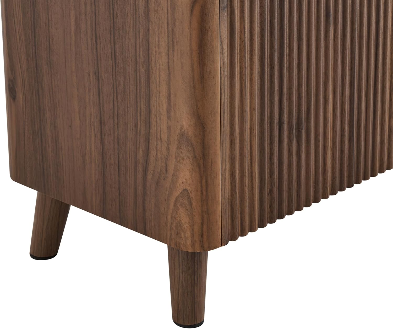 CHITA TV Stands for Living Room, Mid Century Modern TV Stand for 80 inch TV with Storage, Drawers, Adjustable Shelves, Walnut - Image 12