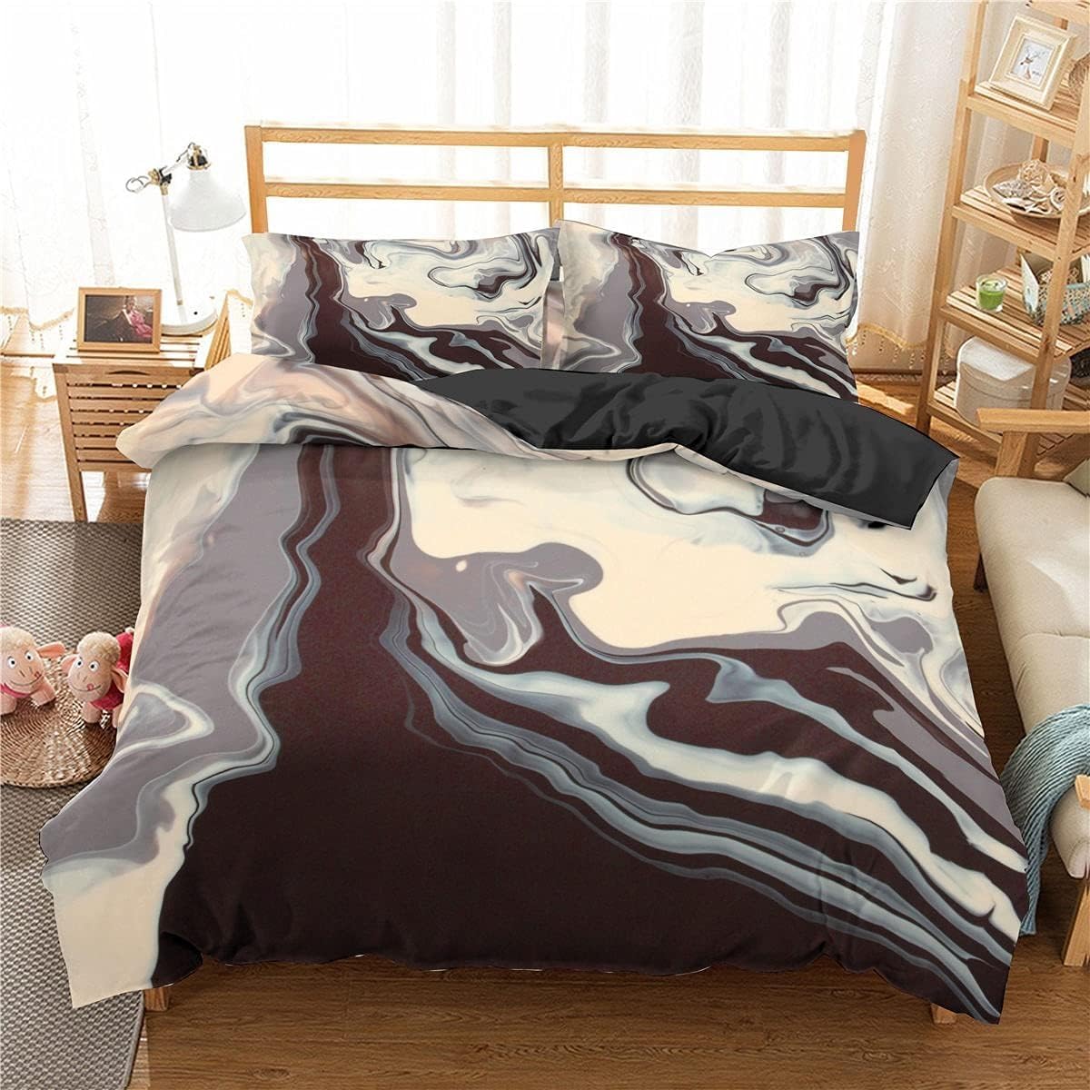 Parure de lit marbre pour transformer la chambre d'un ado avec style et confort