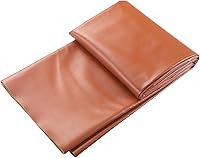 Vista 12 de Picheng Hojas de cuero sintético de vinilo: tela de piel sintética lisa negra impermeable de 54 x 36 pulgadas, tapicería de vinilo suave sintético