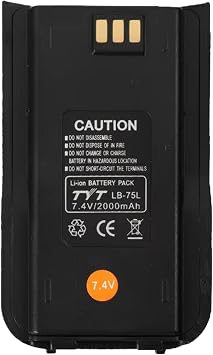 VMUKSAN MD-380 Replacement Battery Pack 7.4V 2000mAh Li-ion Battery Backup Battery for TYT MD-UV380 MD-380GPS MD-380V MD-380U1 Pack
