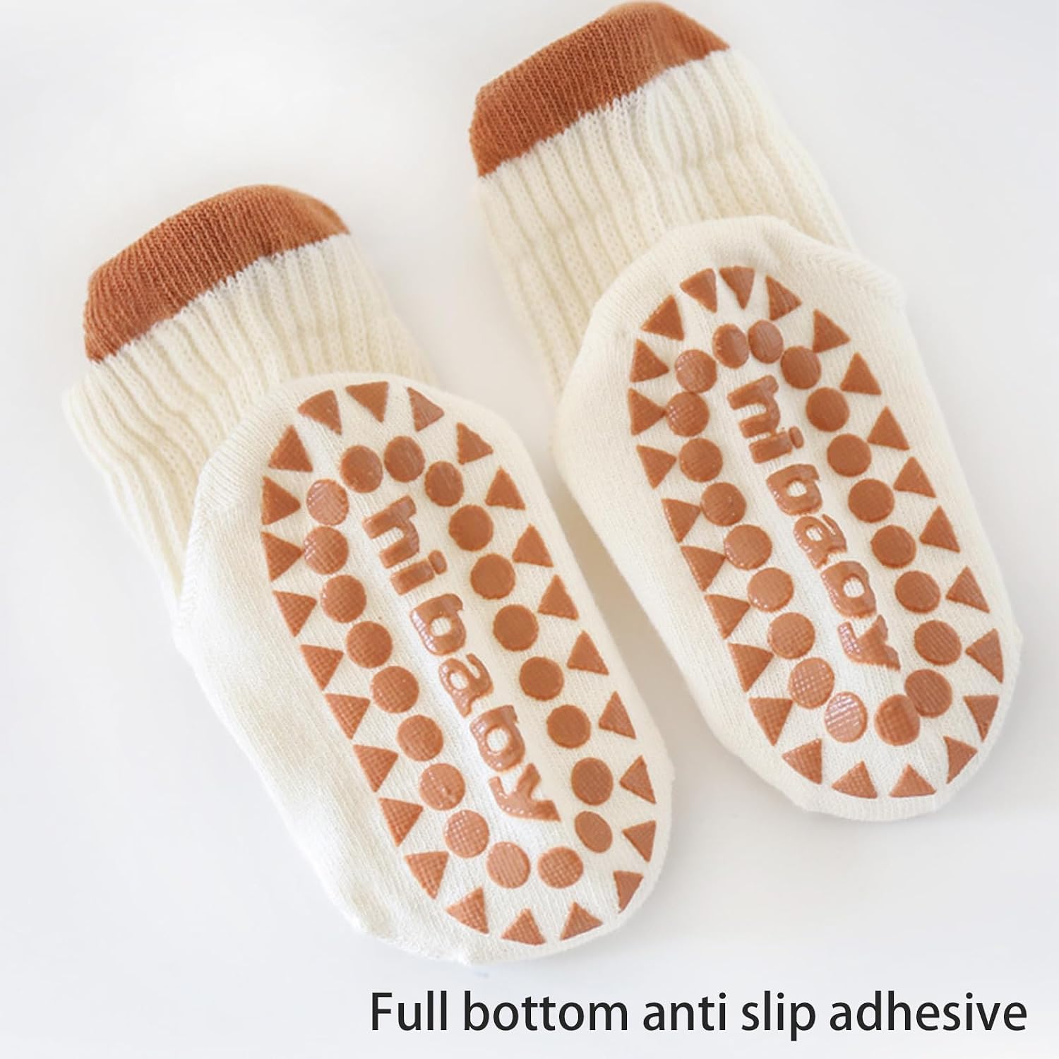 3Pairs Toddler Floor Socks with Grips for Infant Gender Neutral Prewalker Spring Hosiery Ankle