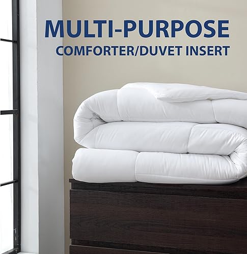 Miniatura 3 de Cathay Home ADC - Edredón de plumón alternativo, tamaño Queen, color blanco