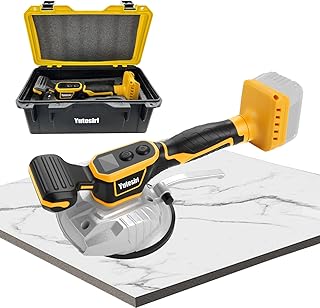 Cordless Tile Vibration Leveling Machine, for Dewalt 20V Max Battery, Yutesiri Portable Tiler Vibrator Tool with 8 Adjustable Speed,Digital Display for Floor,Tile,Wall (Battery NOT Include)