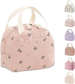 Lunch Bags for Women Insulated Cooler Lunch Bag Adults Packed Lunch Box Tote Bag Cute Ladies Lunch Bags for Work Picnic Travel Beach Gifts for Women Her Wife Preppy Stuff