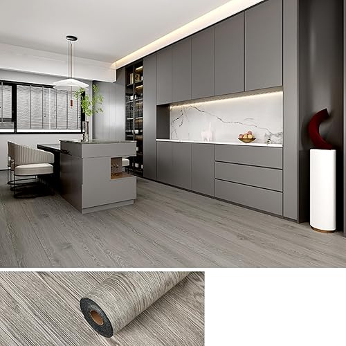 Rollo de vinilo para despegar y pegar, baldosas de reparación de grano de madera autoadhesivas, tablones de aspecto de madera resistentes al