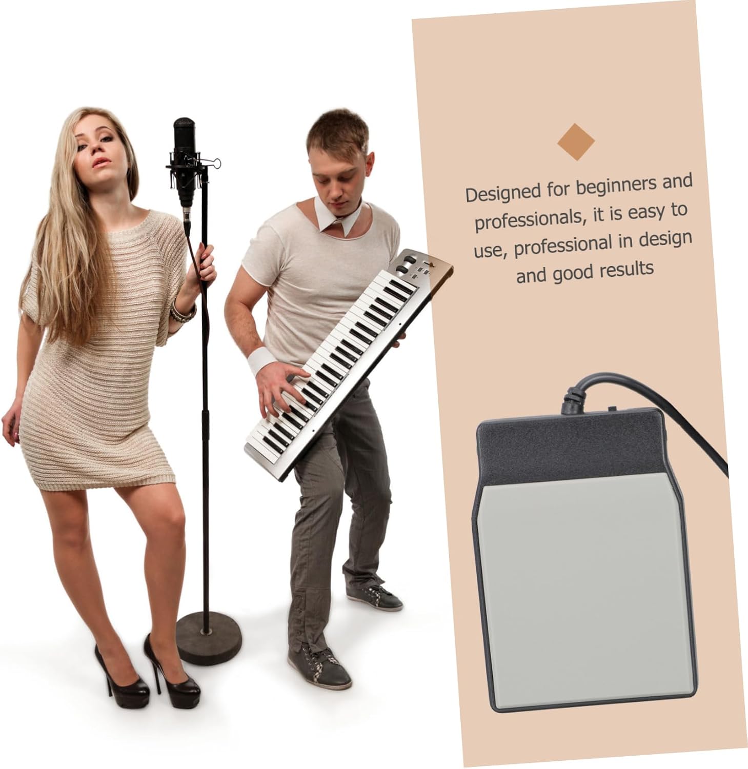Electric Keyboard Foot Support Suorting Sustain Pedal for Piano Accessory