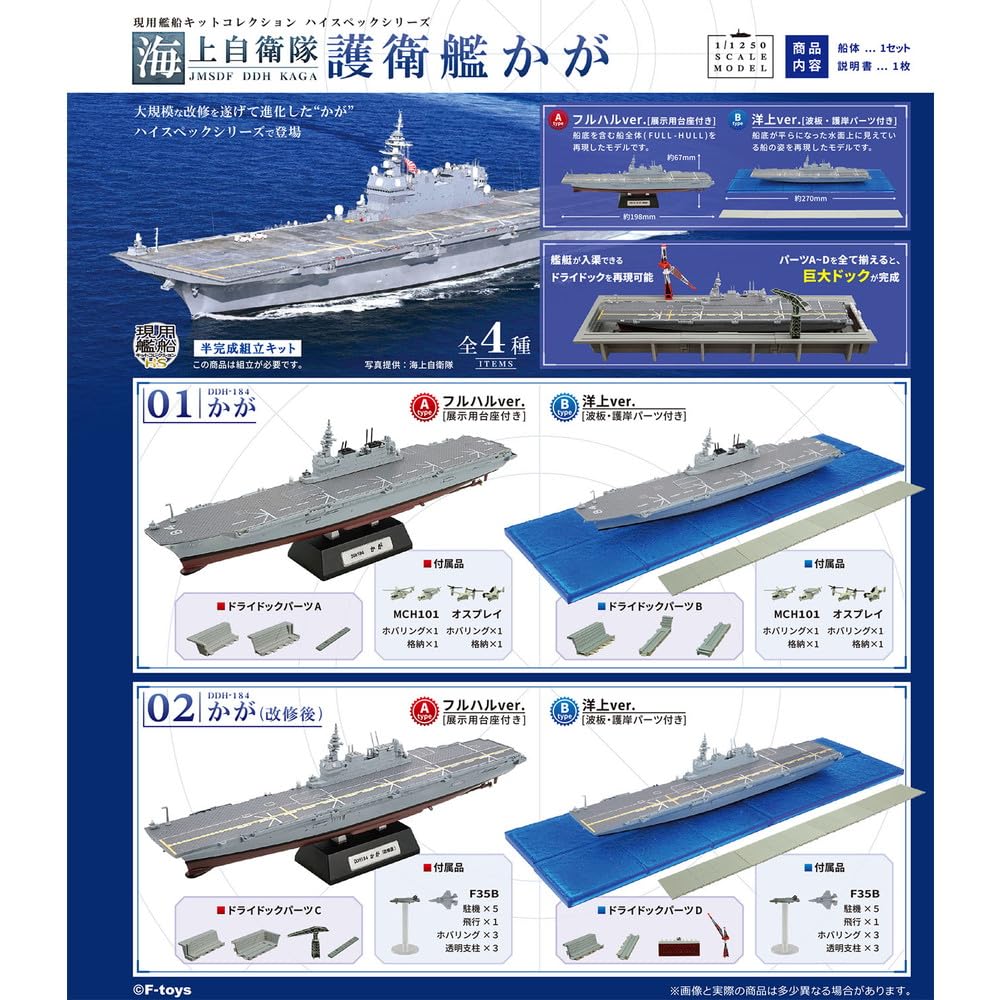 Amazon | エフトイズ 1/1250 海上自衛隊護衛艦 かが (BOX) 食玩