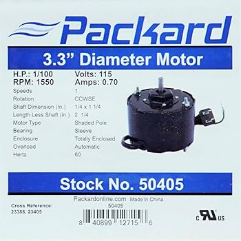 Amazon.com: 50405 for Nutone Bathroom Fan Vent Motor 82513