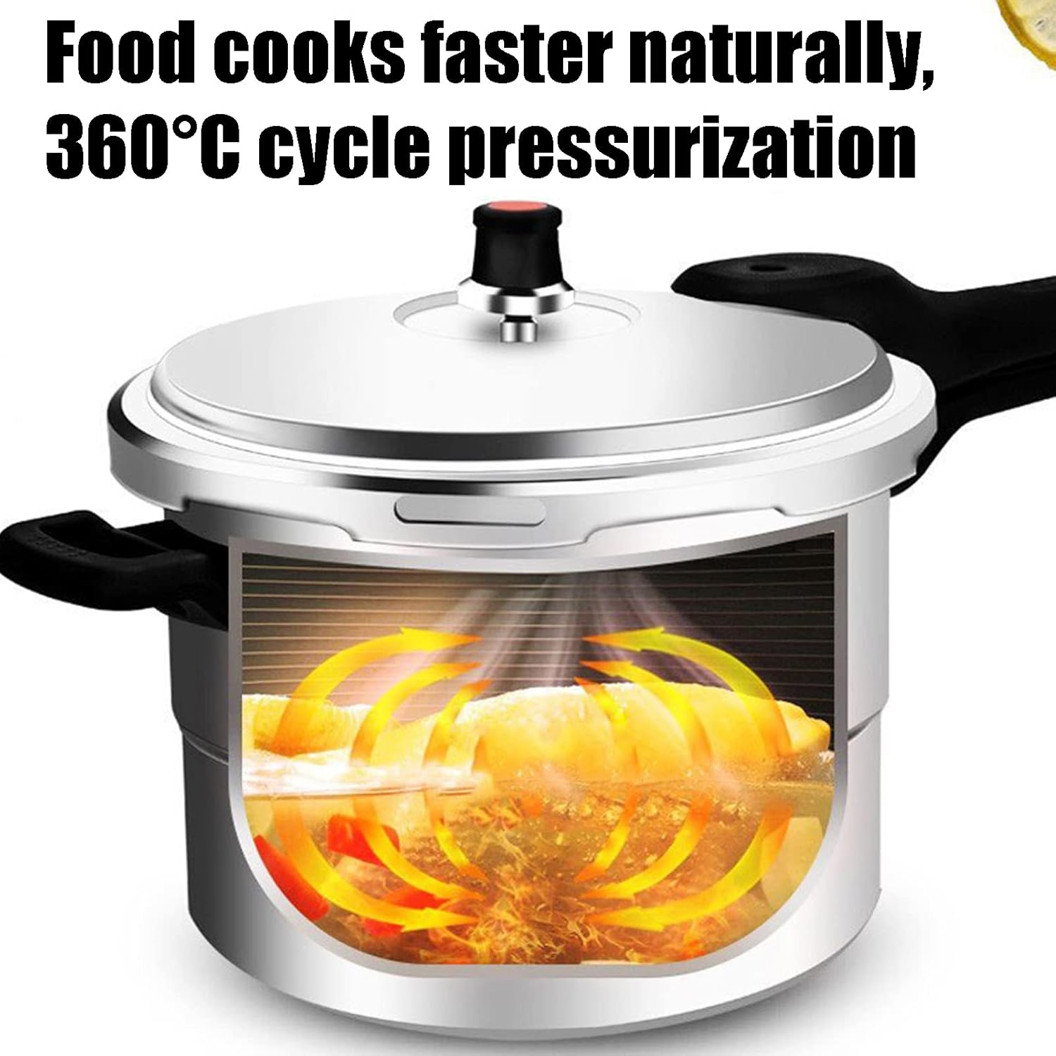 Household Pressure Cooker Stainless Steel Making Delicious Home-Cooked Meals Suitable for Restaurants Butcher Shops Restaurants A Good Helper for Stewing Meat And Big Bones