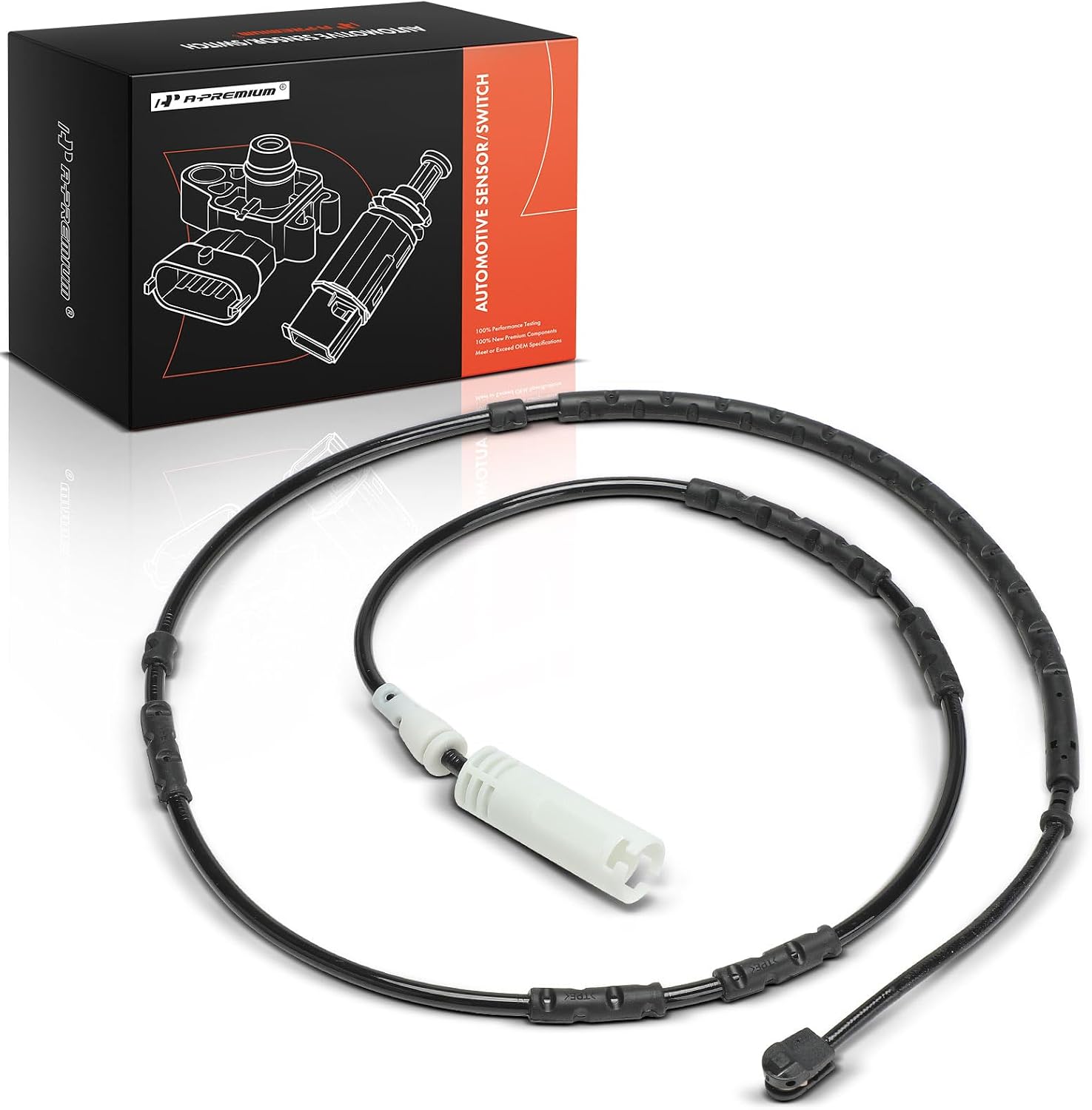 A-Premium Rear Driver or Passenger Brake Pad Wear Sensor Compatible with BMW X1 2013 2014