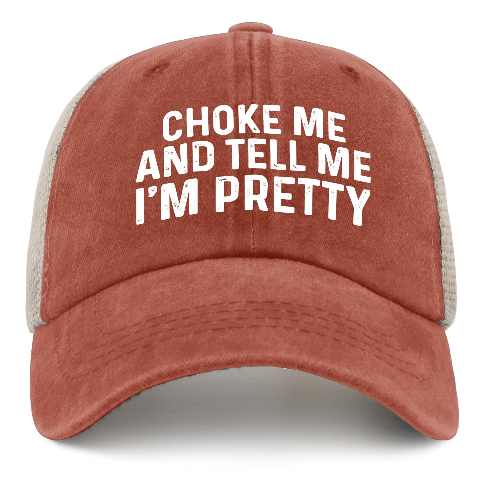 Choke Me and Tell Me I'm Pretty Caps Woman Hat Saffron02 Golf Hats Men Gifts for Her Cycling Cap