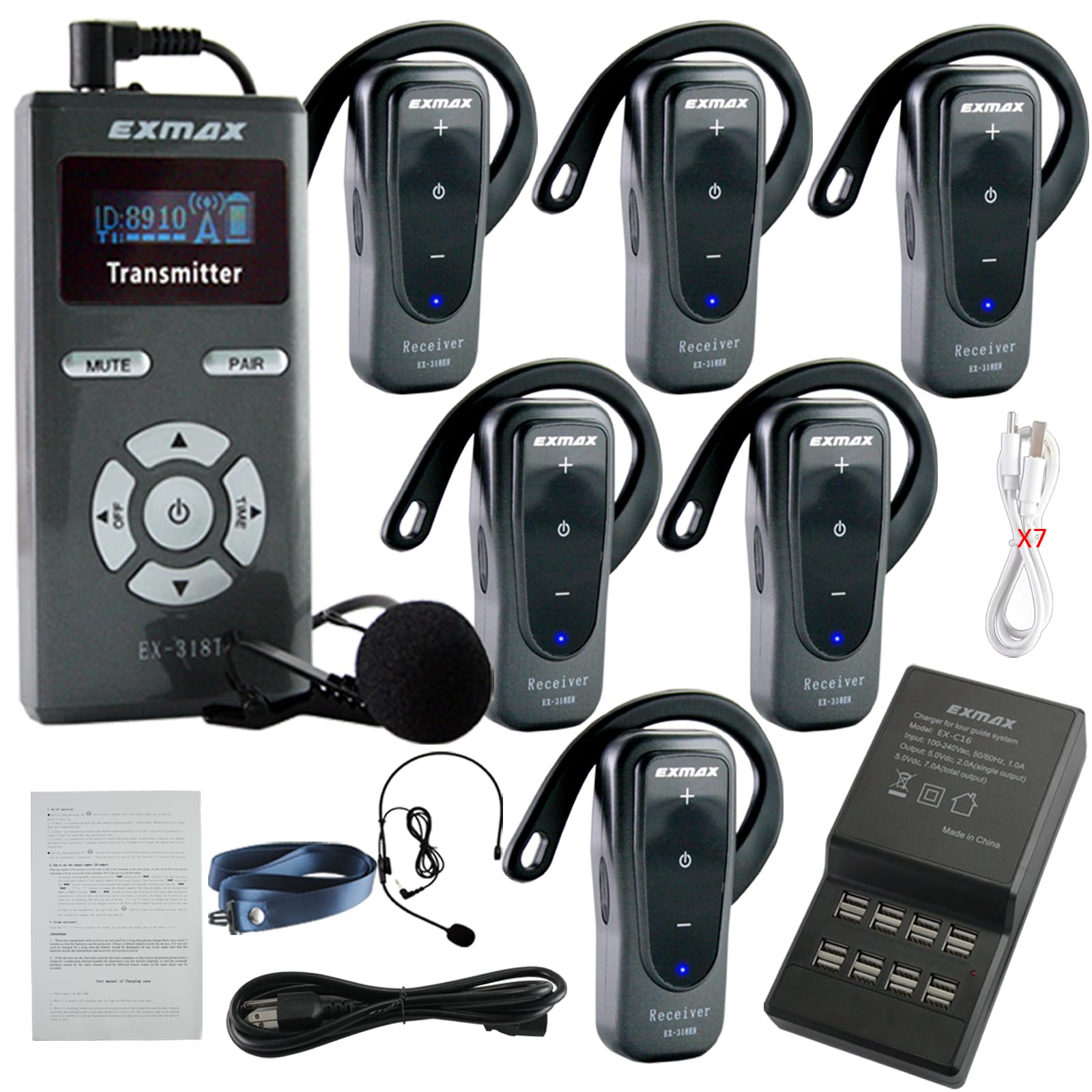 Amazon.com: EXMAX-EX-318 2.4G Wireless Whisper Acoustic