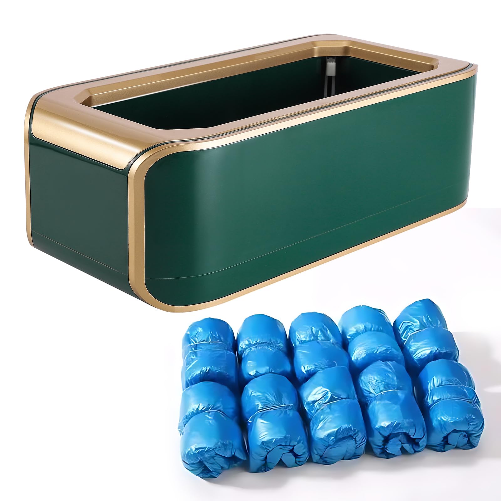 Dispenser automatico di copriscarpe - Macchina copriscarpe con 200 pezzi di copriscarpe monouso scivolo Macchina copriscarpe portatile per interni Casa Supermercato Negozi Ospedale