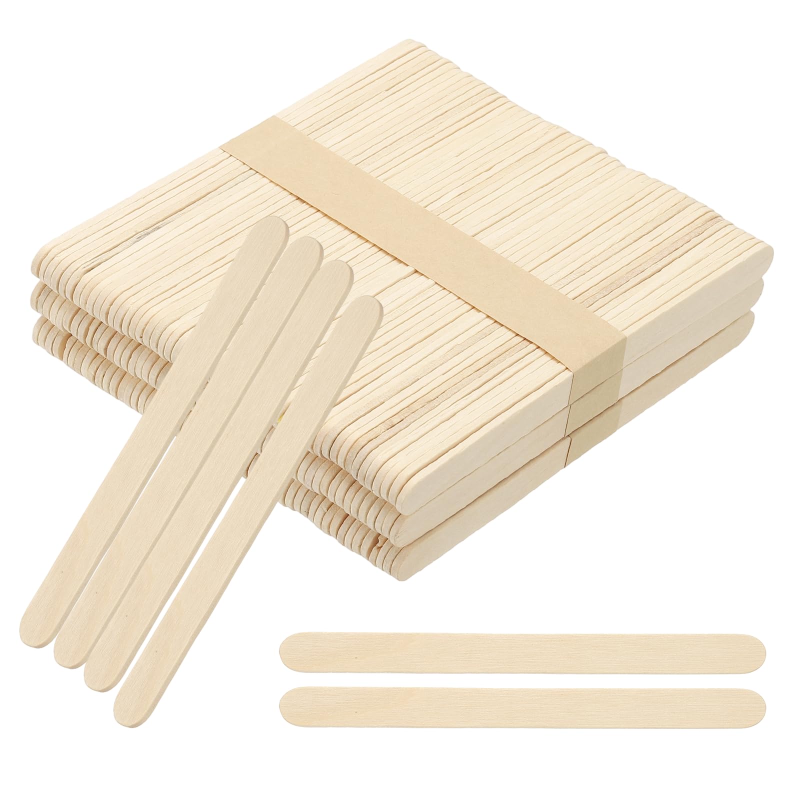 PATIKIL 125x10 mm 150 Pack Craft Sticks