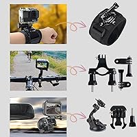 Vista 4 de Accesorio de cámara de acción para GoPro Hero 12/11/10/9/8/7/6/5 DJI Osmo Action 5 Pro/Action 4/Action 3, AKASO EK7000 Insta360 X2 X3 DBPOWER APEMAN