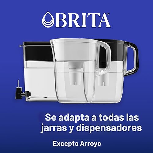 Miniatura 13 de Brita Jarra de agua, filtro Metro Elite, elimina el 99% del plomo, incluye 1 filtro, capacidad para 6 tazas, color blanco