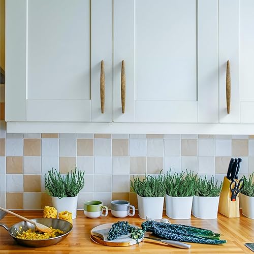 Miniatura 2 de Asidrama Paquete de 10 manijas de gabinete de cocina de latón antiguo de 3.75 pulgadas (3.780 in), tiradores de gabinete, accesorios de gabinete de