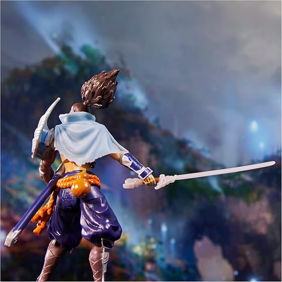 League of Legends, 4-Inch Yasuo Collectible Figure w/ Premium Details and Sword Accessory, The Champion Collection, Collector Grade, Ages 12 and Up