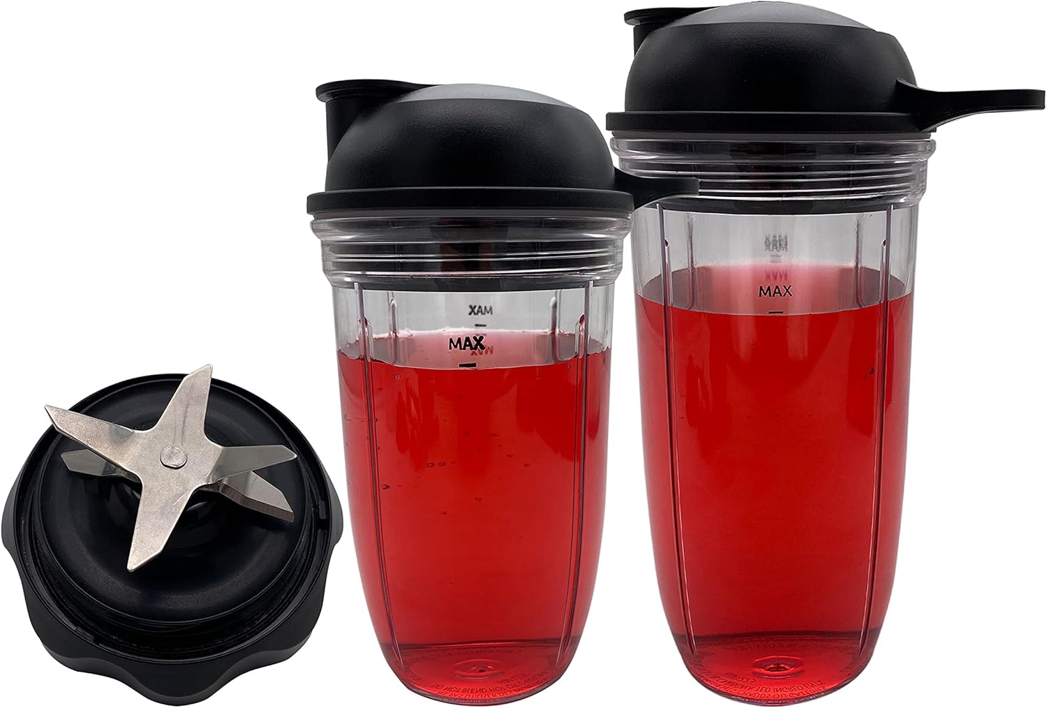 Replacement Blender Combo Easy Twist Extractor Blade with 18/24oz cup with to go lid,Compatible with NutriBullet Blender Combo NBF10500/ NBF70500/ZNBF30400Z/ZNBF30500Z/NBF50400(1, 18oz+24oz)