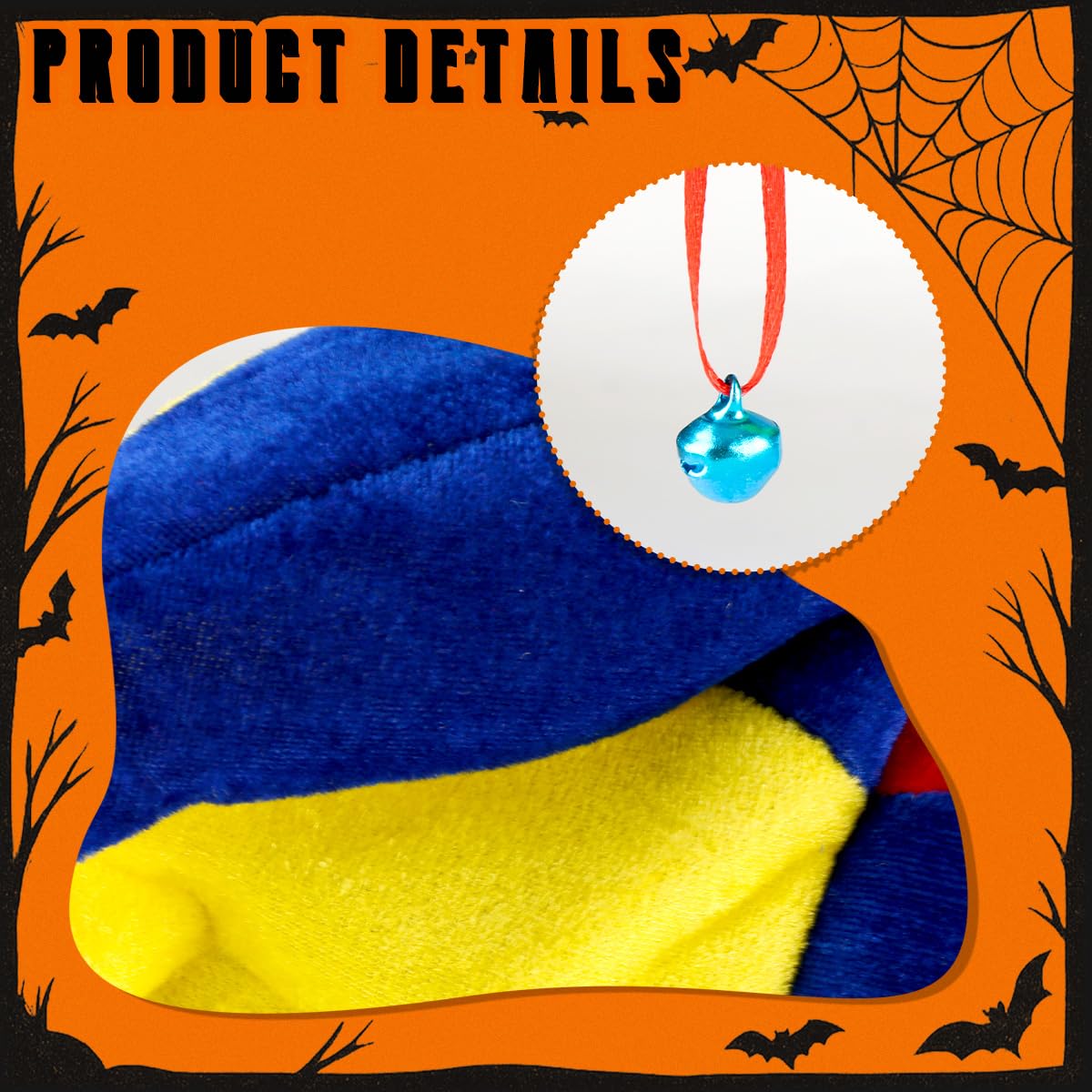 Lotsdonxia Knitted Jester Clown Hat with Bells - Image 3