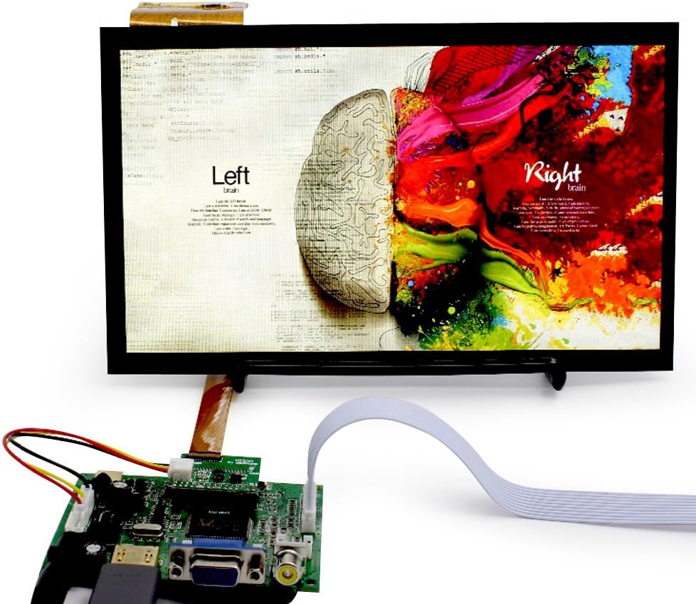 10.1 inch 1366768 IPS Capacitive Touch Screen Android Suitable for Raspberry Pi 3 Win10 Linux LCD Kit Module Display Monitor Set