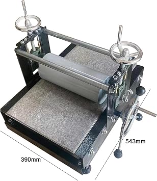 Printmaking Rubbing Machine, Manual Etching Printing Press, Letterpress/Gravure, Printing Size 390x543mm, for Block Monotype Printing and Etching, Printmaking Supplies