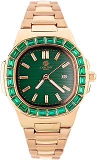 Carlton London Grace Women Analog Watch, Round Dial, Stainless Steel Strap, Quartz Movement, Multi Color Strap, Date Display, 30M Water Resistant