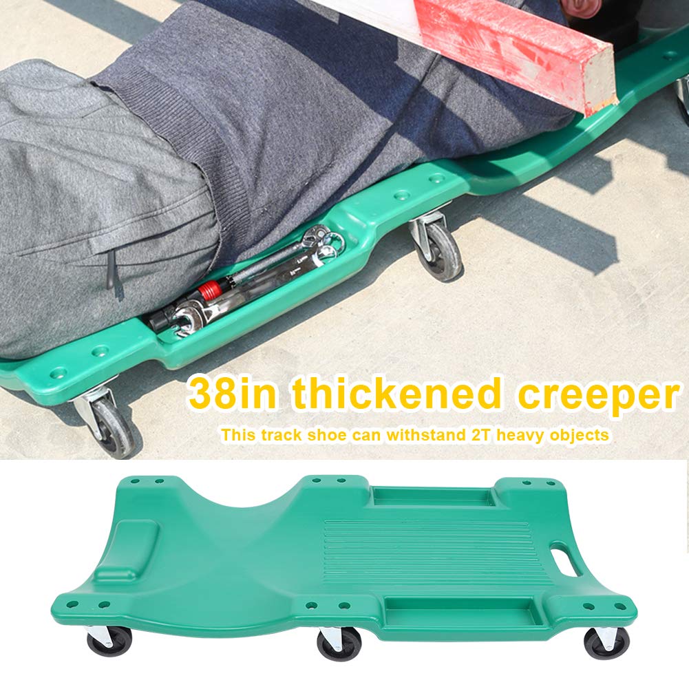 Creeper in plastica con Ruota Universale da 38 Pollici, rampicante per Riparazione Auto, rampicante per Pavimenti, rampicante per Garage, Strumento di Riparazione per