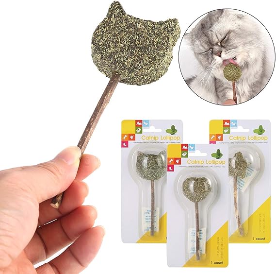 WALLFIRE Cat Catnip Lollipop Cat Treats Entertainment 100 Natural