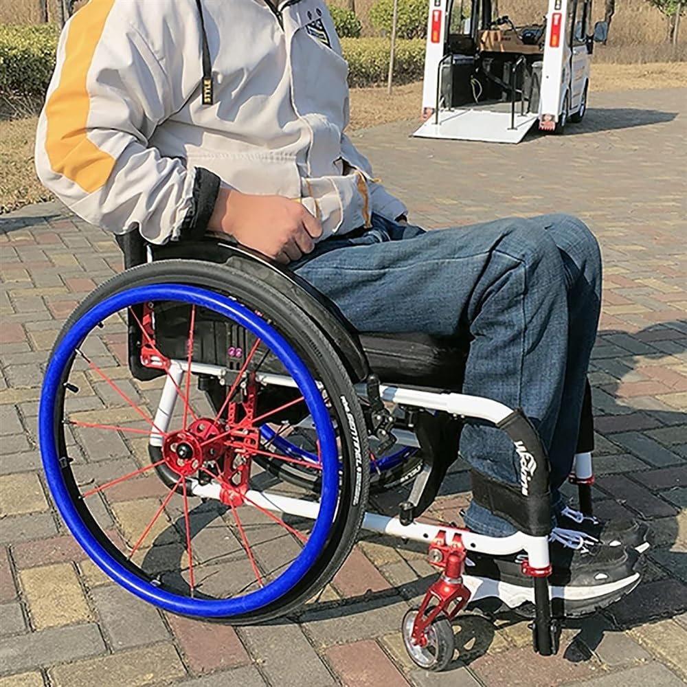 Funda para silla de ruedas deportiva con rueda trasera de 24 pulgadas, fundas para llantas de empuje para silla de ruedas, antideslizante, resistente al desgaste, funda para empujar con la mano, mejo