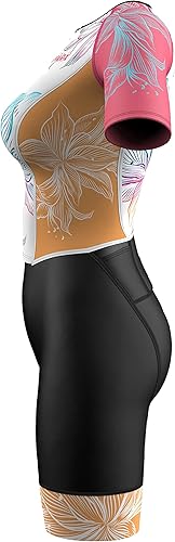 Miniatura 3 de Sparx Aero Triatlón Traje Mujer Manga Corta Tri Traje Mujer Correr Natación Ciclismo Skinsuit