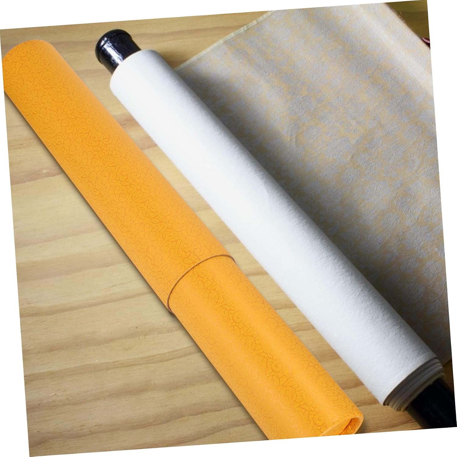 SHINEOFI Expandable Poster Tube for Artwork and Documents Telescoping Art Storage Tube Strap Portable Blue and Design for Travel and Storage