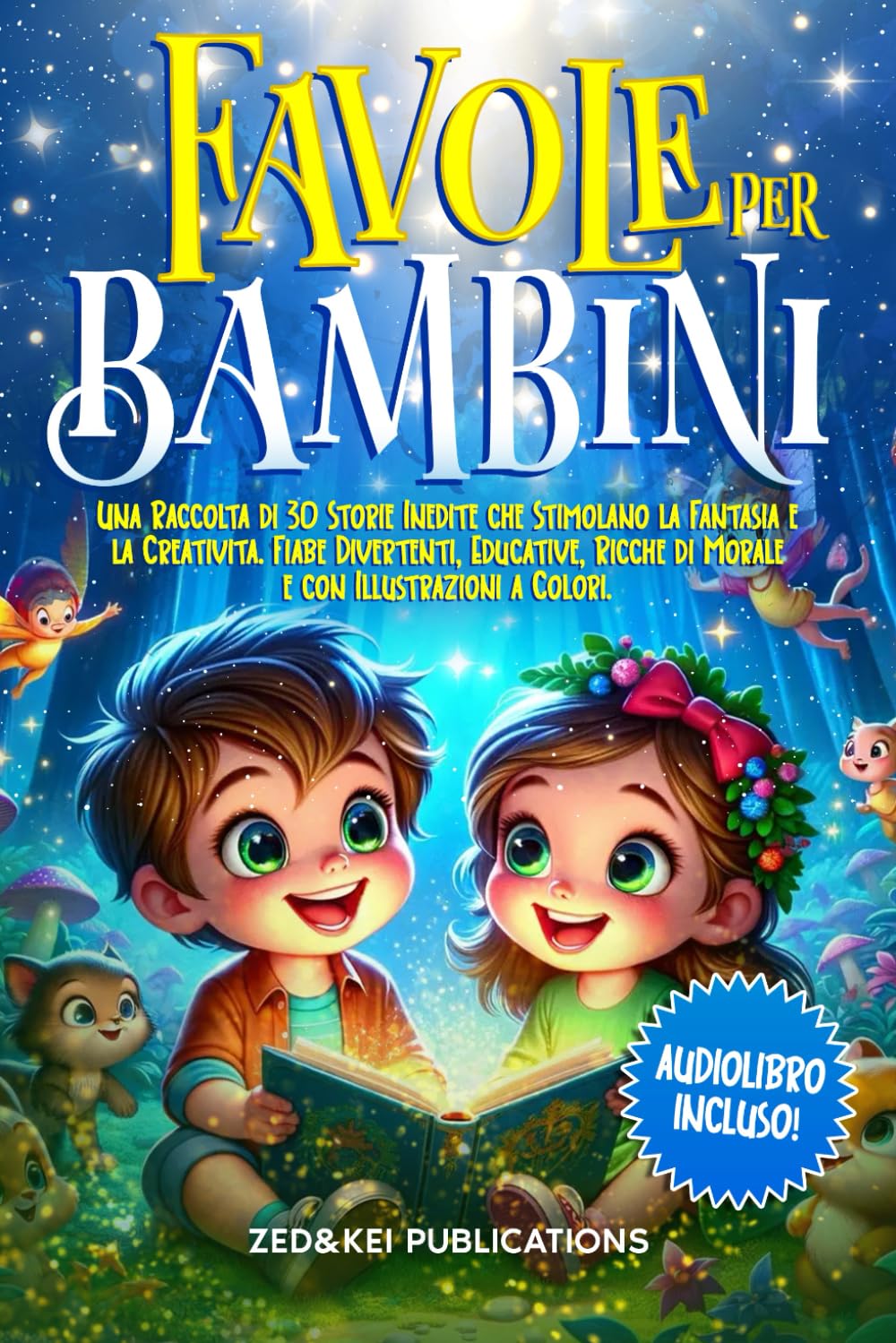 Favole Per Bambini: Una Raccolta di 30 Storie Inedite che Stimolano la Fantasia e la Creatività. Fiabe Divertenti, Educative, Ricche di Morale e con Illustrazioni a Colori