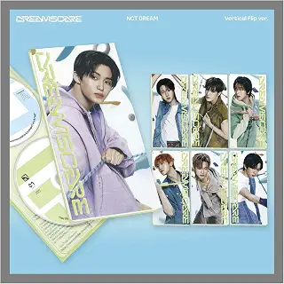 NCT DREAM DREAMSCAPE 4th Album Vertical Flip Random Version Mini CD+PostCard Type PhotoBook+Sticker+PhotoCard+Tracking Sealed