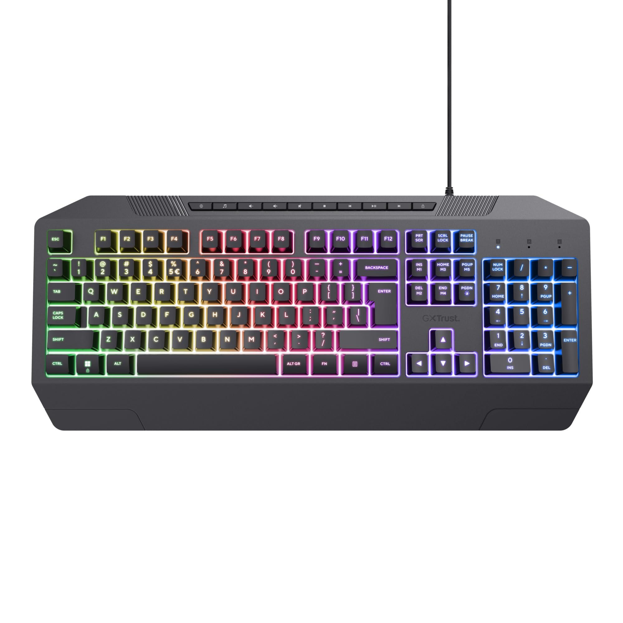 Trust GXT 836 Evocx Tastiera USB QWERTY Inglese US Nero