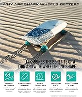 Vista 3 de Shark Wheel Ruedas de crucero Longboard de 2.835 in, fórmula ADN, juego de 4 ruedas