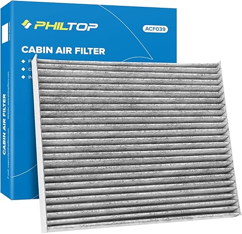 PHILTOP Filtro de aire de cabina, reemplazo para CF10728, Elantra 2007-2016, Forte 2014-2018, Accent 2008-2011, filtro de cabina premium ACF039 con