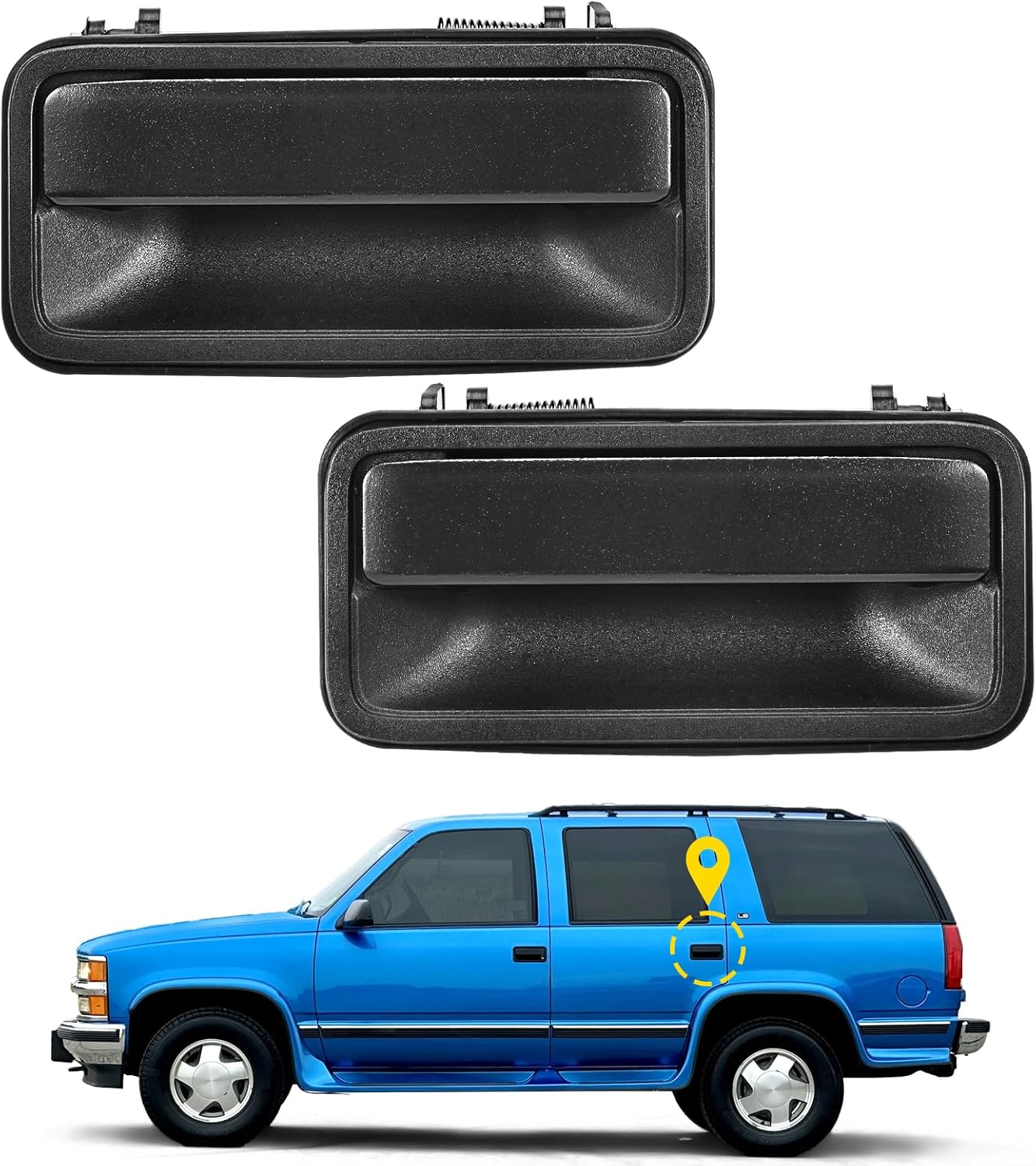Yinlowa Rear Exterior Door Handles for Chevrolet/GMC 1995–1999 (Left & Right)