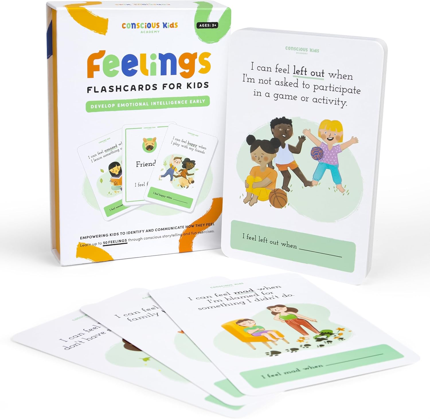 Emotion Cards for Kids – Expression Cards for Toddler to Learn and Communicate Their Emotions – Feeling in a Flash Card, Great Tool for ADHD, Autism, and Therapy | 50 Cards + 4 Emotion Cards for Kids – Expression Cards for Toddler to Learn and Communicate Their Emotions – Feeling in a Flash Card, Great Tool for ADHD, Autism, and Therapy | 50 Cards + 4