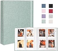 Vista 64 de Álbum de fotos de 8 x 10 pulgadas, paquete de 2 libros de fotos de lino, álbum de 26 páginas con capacidad para 52 fotos, carpeta de presentación