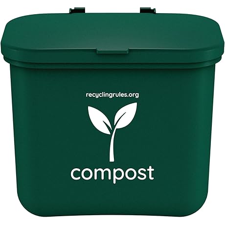 Eco-Friendly Hanging Compost Bin for Kitchen Trash Container Waste Management