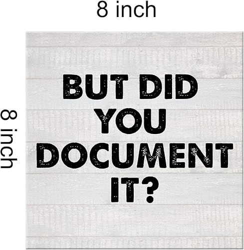Miniatura 2 de Lienzo impreso para oficina de campo, decoración de pared, letrero de escritorio con texto en inglés "But Did You Document It", pintura enmarcada de