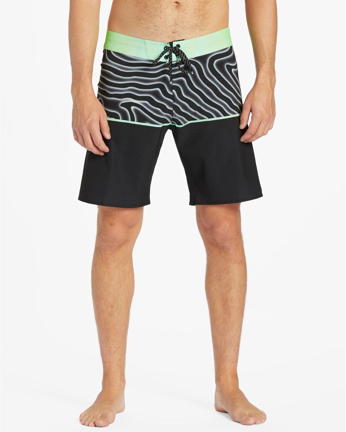 Billabong Men's Fifty50 Airlite Performance 19" Boardshorts Swim Trunks, Color Asphalt, Size 30
