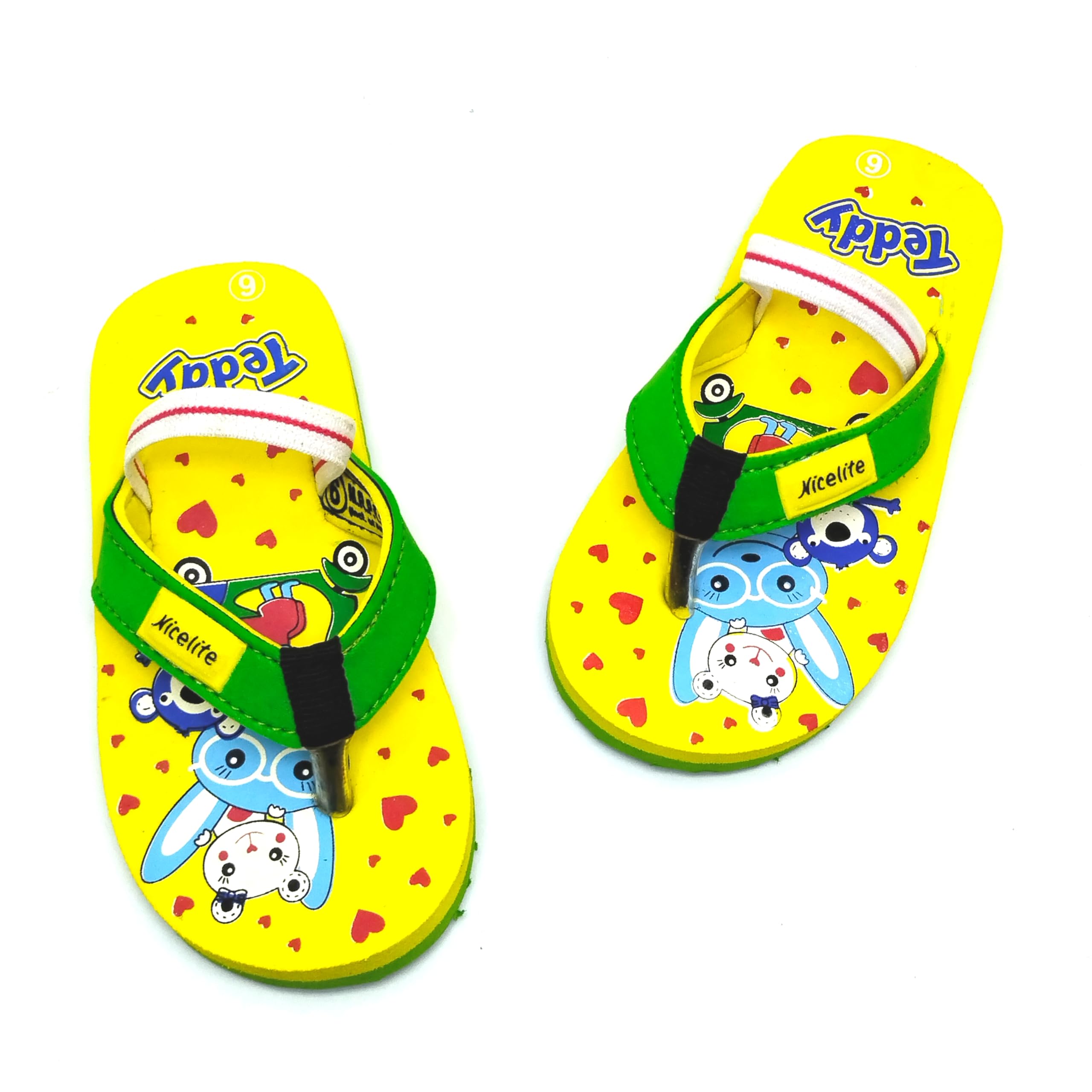 Nicelite Unisex - Child, Kids Flip-Flop |Soft, Comfortable, Indoor & Outdoor Cartoon Slipper & Chappal, Flip Flops for Boys and Girls, Yellow (12 Months) (B0D8SRM5F3) Amazon Price History, Amazon Price Tracker