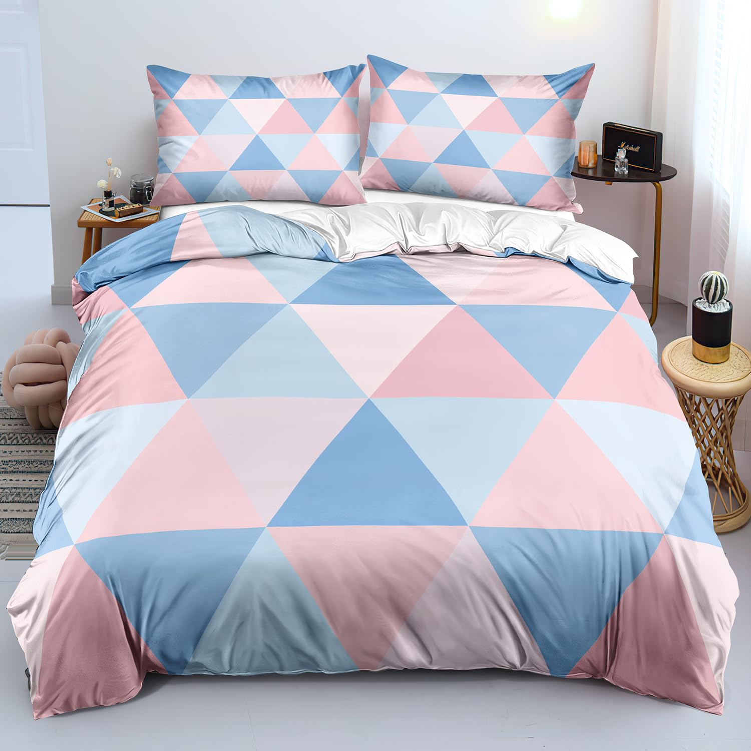 Housse de couette japonaise douce et respirante style graphique chic