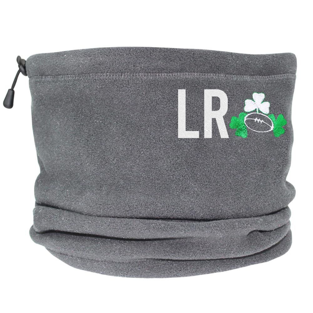 TeddyT's Personalised Initials Irish Rugby Motif Adjustable Snood (Grey)