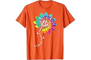 Orange Anti Bullying Be Kind Kindness Tie Dye T-Shirt for Unity Day